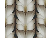 Tapety Yara York - Hnědo-černá geometrická vliesová tapeta na zeď, EV3954, Candice Olson Casual Elegance, York Hnědo-černá geometrická vliesová tapeta na zeď, EV3954, Candice Olson Casual Elegance, York