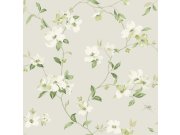 Šedá vliesová tapeta s květinami a vážkami, BL1762, Blooms Second Edition Resource Library, York