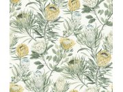 Bílá vliesová květinová tapeta na zeď, BL1754, Blooms Second Edition Resource Library, York