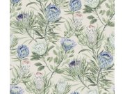 Béžová vliesová květinová tapeta na zeď, BL1753, Blooms Second Edition Resource Library, York