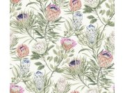 Tapety Yara York - Bílá vliesová květinová tapeta na zeď, BL1752, Blooms Second Edition Resource Library, York Bílá vliesová květinová tapeta na zeď, BL1752, Blooms Second Edition Resource Library, York