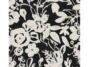 Tapety Yara York - Černá květinová vliesová tapeta na zeď, BL1733, Blooms Second Edition Resource Library, York Černá květinová vliesová tapeta na zeď, BL1733, Blooms Second Edition Resource Library, York