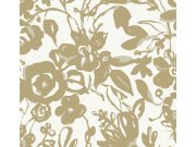 Tapety Yara York - Vliesová tapeta na zeď, zlaté květiny, BL1732, Blooms Second Edition Resource Library, York Vliesová tapeta na zeď, zlaté květiny, BL1732, Blooms Second Edition Resource Library, York