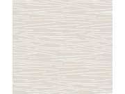 Metalická béžová vliesová tapeta na zeď, bílé linie, EV3930, Candice Olson Casual Elegance, York