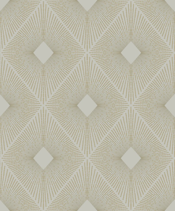 Šedo-zlatá geometrická vliesová tapeta na zeď, MD7133, Modern Metals, York - York