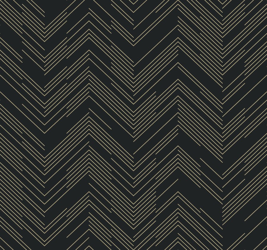 Černo-zlatá geometrická vliesová tapeta na zeď, MD7221, Modern Metals, York