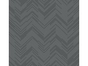 Šedo-stříbrná geometrická vliesová tapeta na zeď, MD7226, Modern Metals, York