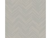 Šedo-stříbrná geometrická vliesová tapeta na zeď, MD7227, Modern Metals, York