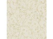 Tapety Yara York - Krémová vliesová tapeta se zlatými větvičkami DD3812, Dazzling Dimensions 2, York Krémová vliesová tapeta se zlatými větvičkami DD3812, Dazzling Dimensions 2, York