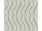 Béžovo-stříbrná geometrická vliesová tapeta na zeď, MD7175, Modern Metals, York