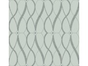 Modro-stříbrná geometrická vliesová tapeta na zeď, MD7172, Modern Metals, York