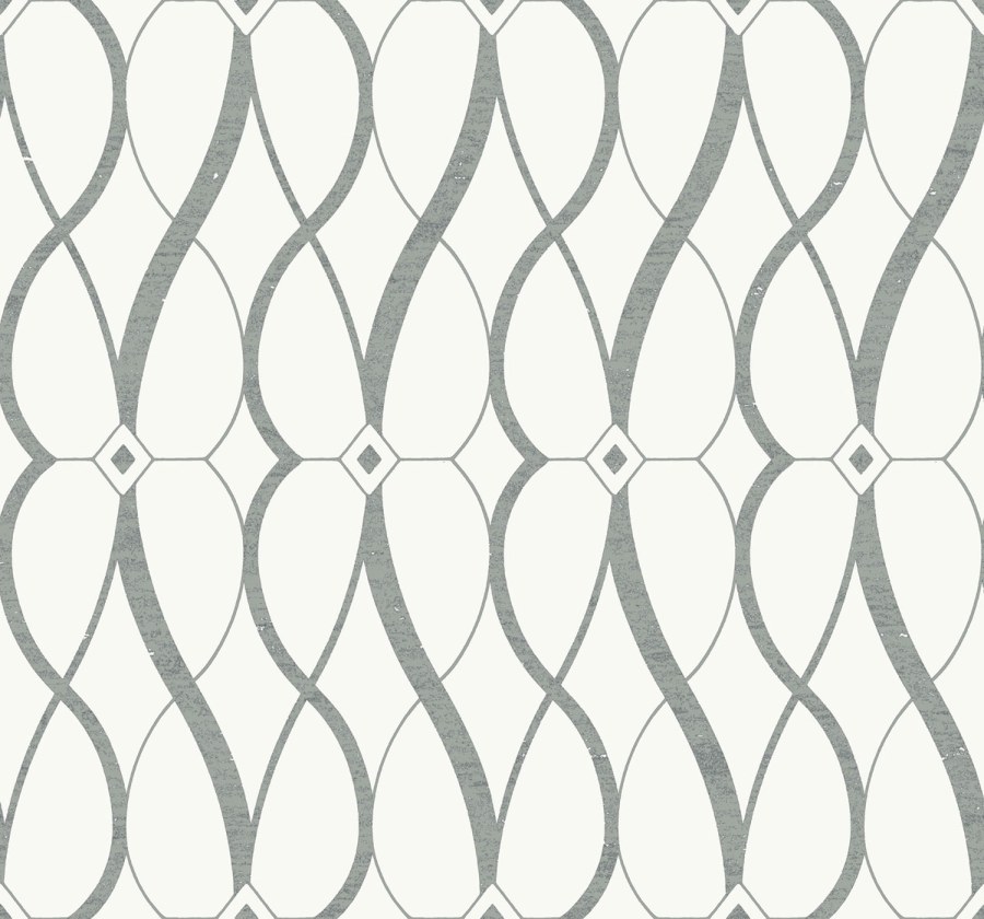 Bílo-stříbrná geometrická vliesová tapeta na zeď, MD7173, Modern Metals, York Bílo-stříbrná geometrická vliesová tapeta na zeď, MD7173, Modern Metals, York