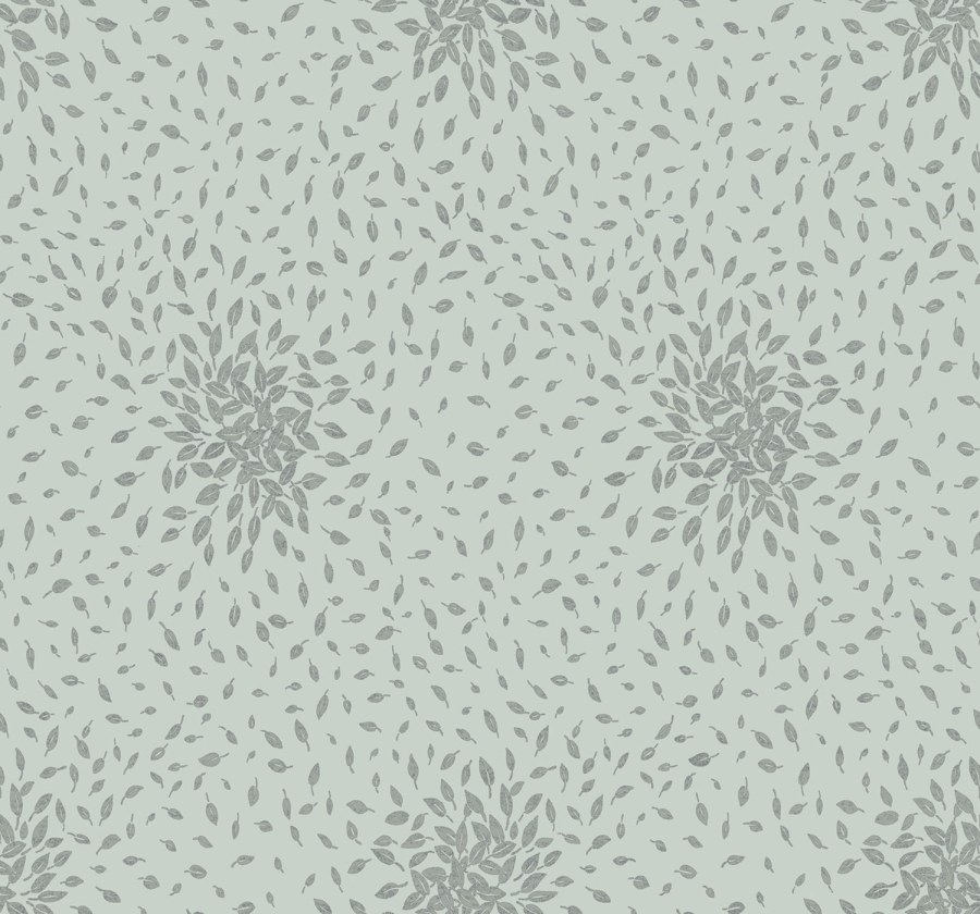 Modro-stříbrná vliesová tapeta s listy, MD7101, Modern Metals, York - York