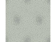 Zeleno-stříbrná vliesová tapeta s listy, MD7104, Modern Metals, York