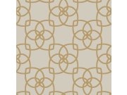 Luxusní šedobéžová tapeta, zlaté ornamenty Y6200202, Dazzling Dimensions 2, York