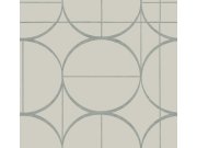 Šedo-stříbrná geometrická vliesová tapeta na zeď, MD7201, Modern Metals, York