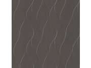 Metalická šedo-černá vliesová tapeta s vlnkami Y6201405, Dazzling Dimensions 2, York Tapety Yara - York