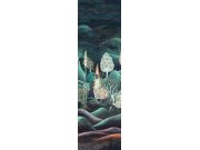 Vliesová obrazová tapeta na zeď, stromy, krajina, DGSUM2022, Summer, Khroma by Masureel