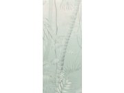 Šedo-modrá vliesová fototapeta na zeď, Listy, stromy, DG3MOE1024, Wall Designs III, Khroma by Masureel