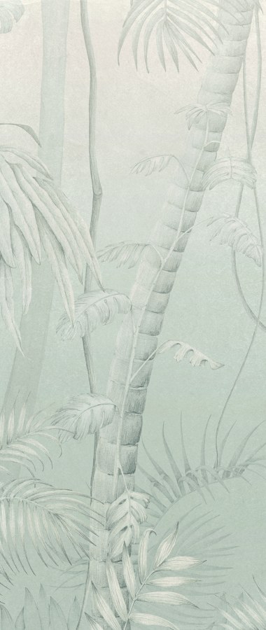 Tapety Yara - Khroma by Masureel - Šedo-modrá vliesová fototapeta na zeď, Listy, stromy, DG3MOE1024, Wall Designs III, Khroma by Masureel Šedo-modrá vliesová fototapeta na zeď, Listy, stromy, DG3MOE1024, Wall Designs III, Khroma by Masureel - Khroma by Masureel