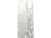 Šedá vliesová fototapeta na zeď, Listy, stromy, DG3MOE1013, Wall Designs III, Khroma by Masureel