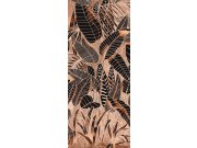 Hnědá vliesová fototapeta na zeď, Listy, DG3GRA1023, Wall Designs III, Khroma by Masureel