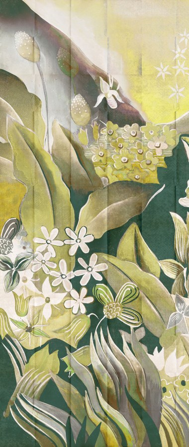 Vliesová fototapeta na zeď, Květiny, listy, DG3ELS1021, Wall Designs III, Khroma by Masureel - Khroma by Masureel