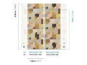 Vliesová geometrická fototapeta na zeď, DGILA2041-300, Aquila, Wall Designs IV, Khroma by Masureel