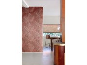 Tapety Yara Masureel - Vliesová tapeta na zeď, červená, stříbrná, RIC205, Serica, Masureel Vliesová tapeta na zeď, červená, stříbrná, RIC205, Serica, Masureel