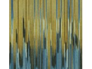 Tapety Yara Masureel - Vliesová obrazová tapeta na zeď, imitace látky, modrá, černá, zelená, pruhy, DGRIC1041-260, Serica, Masureel Vliesová obrazová tapeta na zeď, imitace látky, modrá, černá, zelená, pruhy, DGRIC1041-260, Serica, Masureel