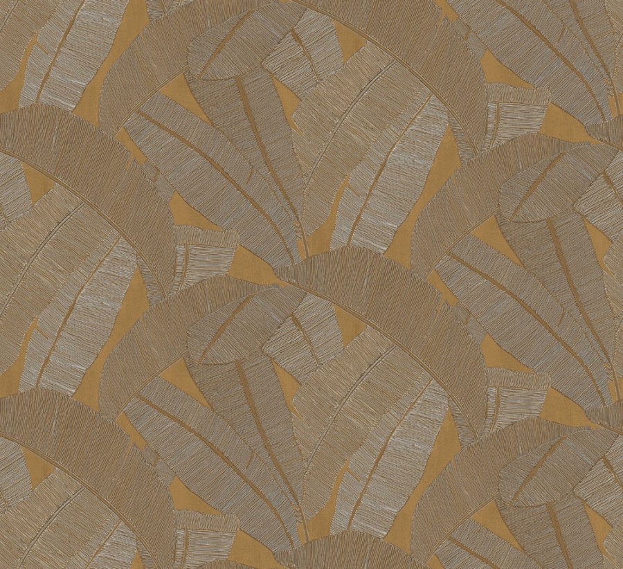 Tapety Yara - Masureel - Vliesová tapeta na zeď, zlatá, hnědá, RIC204, Serica, Masureel Vliesová tapeta na zeď, zlatá, hnědá, RIC204, Serica, Masureel - Masureel