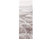 Vliesová obrazová tapeta na zeď, šedá, bílá, větvičky kvetoucí sakury, DGTRA5032-300, Traces, Masureel Tapety Yara - Masureel