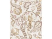 Vliesová tapeta na zeď, růžová, béžová, kvetoucí větvičky, ptáci, 5804p, Jaipur, Parato by Cristiana Masi Tapety Yara - Parato by Cristiana Masi