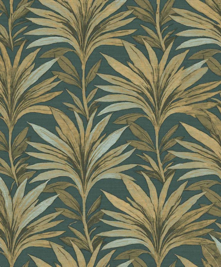 Vliesová tapeta na zeď, zelená, žlutá, listy, 5815, Jaipur, Parato by Cristiana Masi - Parato by Cristiana Masi