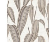 Vliesová tapeta na zeď, šedá, béžová, listy, 5831, Jaipur, Parato by Cristiana Masi Tapety Yara - Parato by Cristiana Masi