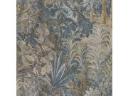 Vliesová tapeta na zeď, modrá, šedá, rostliny, listy, 5826, Jaipur, Parato by Cristiana Masi