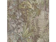 Vliesová tapeta na zeď, zelená, hnědá, rostliny, listy, 5825, Jaipur, Parato by Cristiana Masi