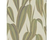 Vliesová tapeta na zeď, zelená, šedá, listy, 5835, Jaipur, Parato by Cristiana Masi Tapety Yara - Parato by Cristiana Masi