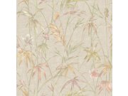 Vliesová tapeta na zeď, béžová, růžová, látková textura, rostliny, Z81046, Philipp Plein 2, Zambaiti Parati