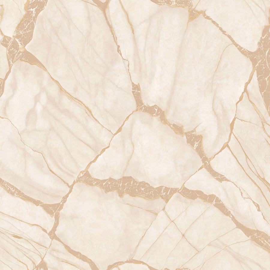 Vliesová tapeta na zeď, béžová, zlatá, imitace mramoru, Z81040, Philipp Plein 2, Zambaiti Parati - Zambaiti Parati