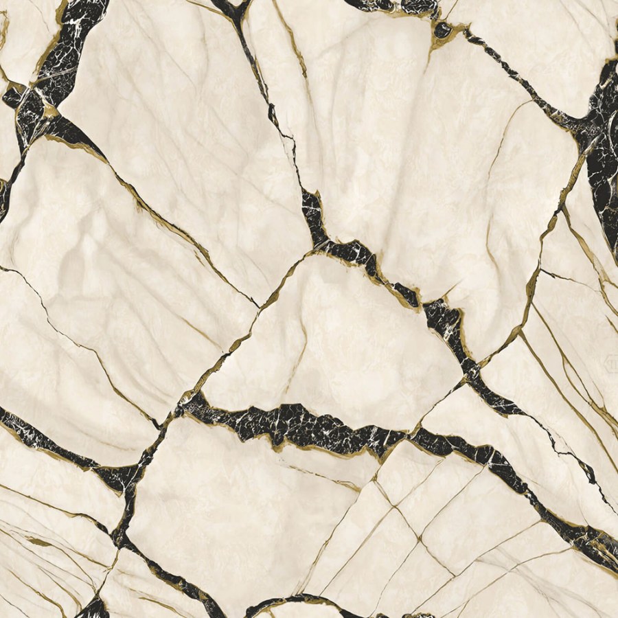 Vliesová tapeta na zeď, bílá, černá, imitace mramoru, Z81038, Philipp Plein 2, Zambaiti Parati - Zambaiti Parati