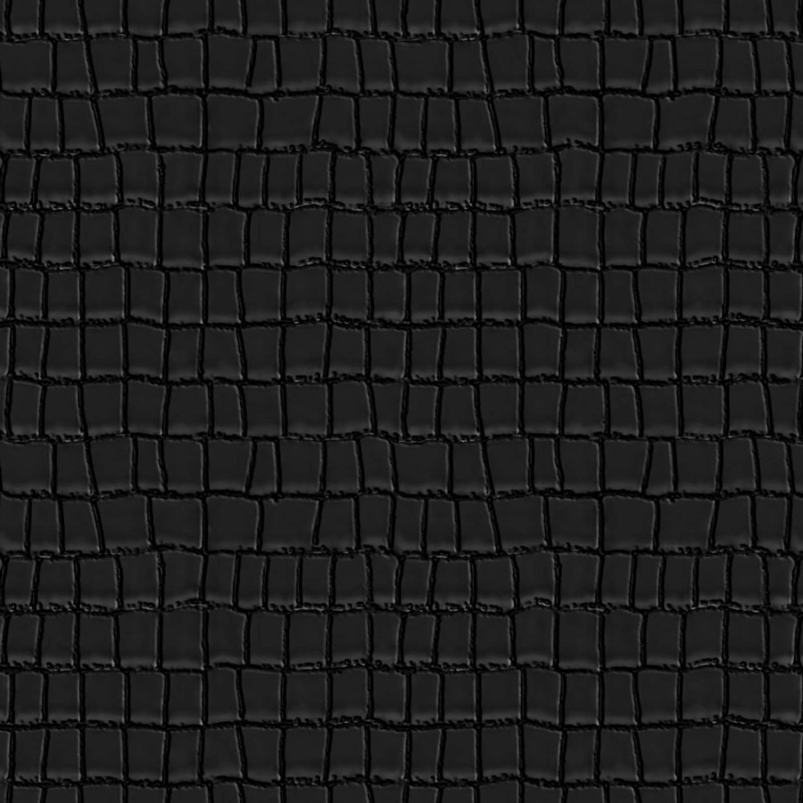 Vliesová tapeta na zeď, černá, imitace krokodýlí kůže, Z81037, Philipp Plein 2, Zambaiti Parati - Zambaiti Parati