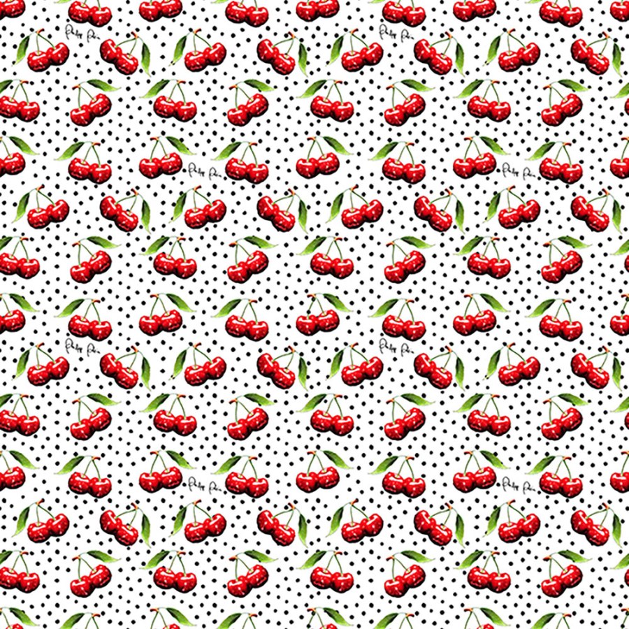 Vliesová obrazová tapeta na zeď, bílá, červená, třešně, Z81083, Philipp Plein 2, Zambaiti Parati - Zambaiti Parati