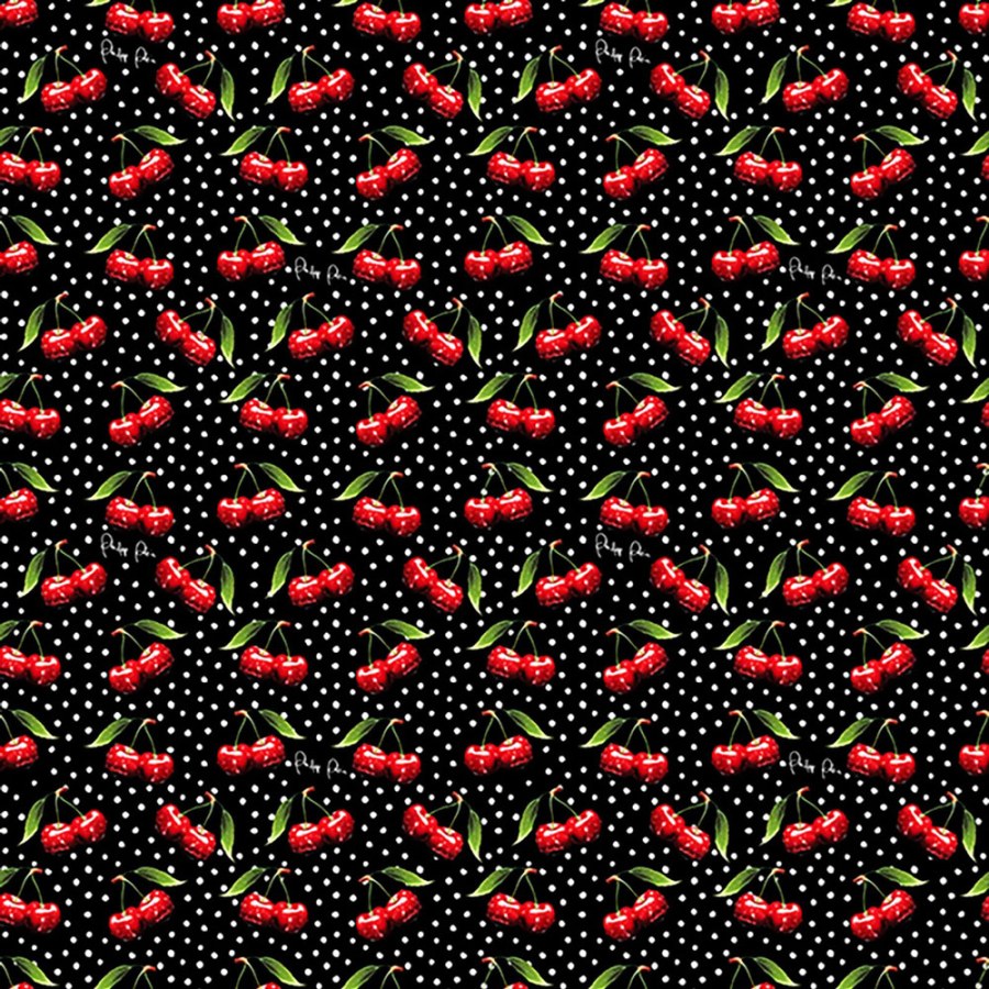 Vliesová obrazová tapeta na zeď, černá, červená, třešně, Z81082, Philipp Plein 2, Zambaiti Parati - Zambaiti Parati