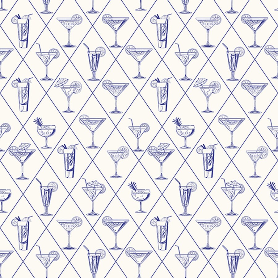 Vliesová obrazová tapeta na zeď, bílá, červená, drinky, Z81081 3x1m Philipp Plein 2 Zambaiti Parati - Zambaiti Parati