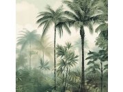 Vliesová obrazová tapeta na zeď, zelená, béžová, tropický prales, Z81076, 5x3m, Philipp Plein 2, Zambaiti Parati