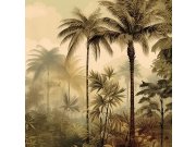 Vliesová obrazová tapeta na zeď, hnědá, béžová, tropický prales, Z81075, 5x3m, Philipp Plein 2, Zambaiti Parati