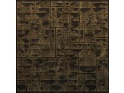 Vliesová obrazová tapeta na zeď, černá, zlatá, tygr, obrázky, Z81064, 3x3m, Philipp Plein 2, Zambaiti Parati Tapety Yara - Zambaiti Parati