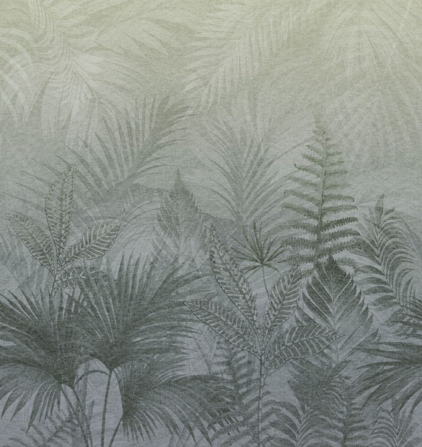 Tapety Yara - Decoprint - Vliesová obrazová tapeta na zeď, šedá, kapradiny, TND29097, Terra Nova, Decoprint Vliesová obrazová tapeta na zeď, šedá, kapradiny, TND29097, Terra Nova, Decoprint - Decoprint