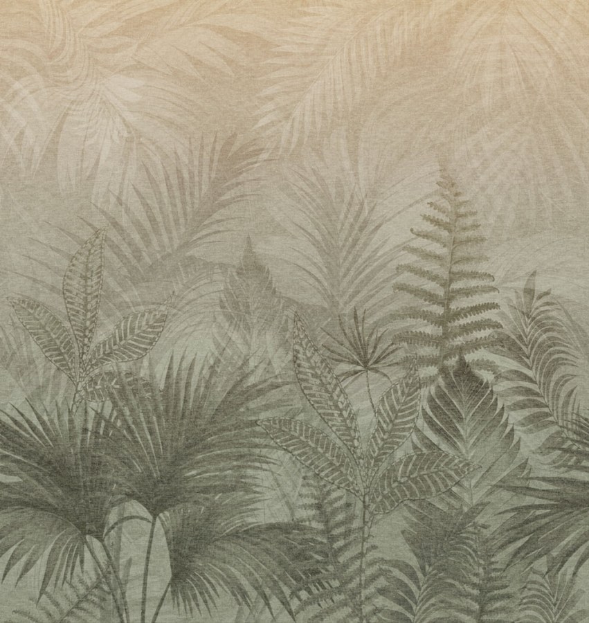 Tapety Yara - Decoprint - Vliesová obrazová tapeta na zeď, zelená, šedá, kapradiny, TND29096, Terra Nova, Decoprint Vliesová obrazová tapeta na zeď, zelená, šedá, kapradiny, TND29096, Terra Nova, Decoprint - Decoprint